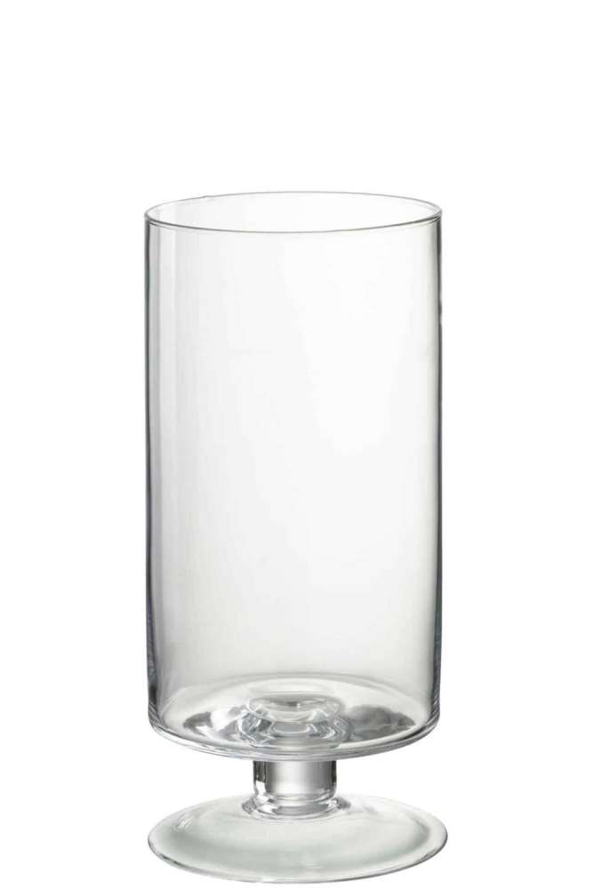 HURRICANE ON FOOT ROUND GLASS TRANSPARENT LARGE