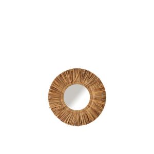 MIRROR MAURICE ROUND WATER HYACINTH BROWN SMALL