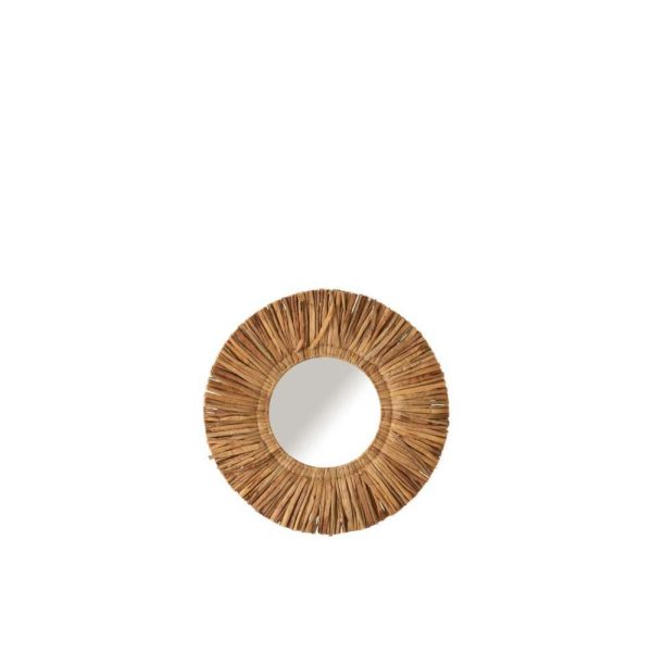 MIRROR MAURICE ROUND WATER HYACINTH BROWN SMALL