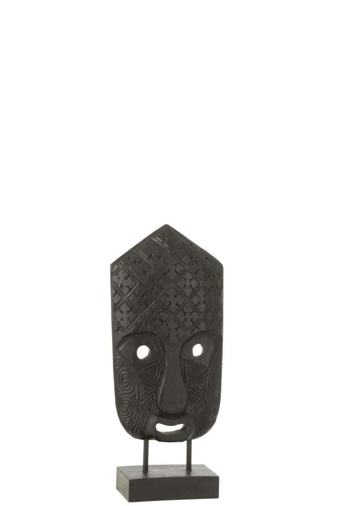 MASK ON FOOT ALBASIA WOOD BLACK SMALL