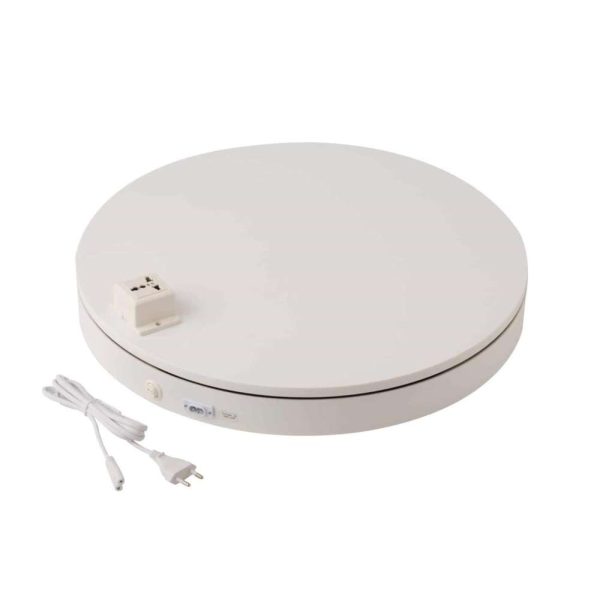 ROTATING BASE ROUND + SOCKET 40KG PLASTIC WHITE MEDIUM