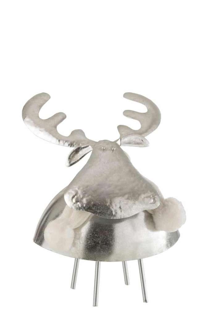 DEER METAL/TEXTILE SILVER/WHITE LARGE