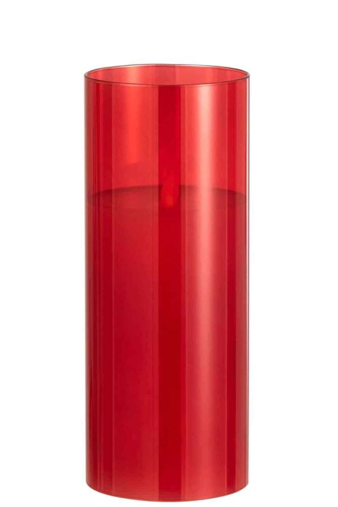 LEDLAMP SHINING GLASS RED LARGE