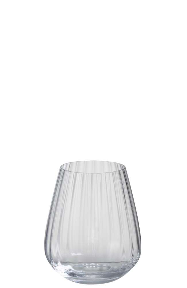 DRINKING GLASS WATER STRIPES GLASS TRANSPARENT