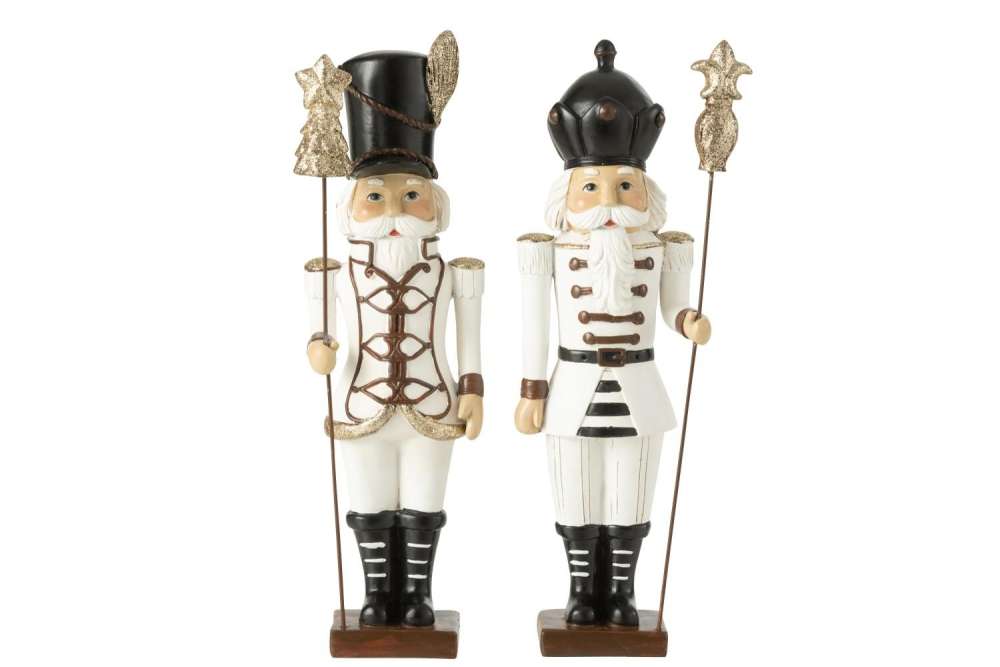 NUTCRACKER POLYRESIN MULTICOLORED LARGE ASSORTMENT OF 2