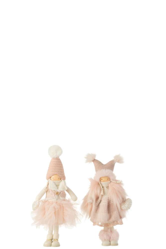 GIRL HEART TEXTILE PINK SMALL ASSORTMENT OF 2