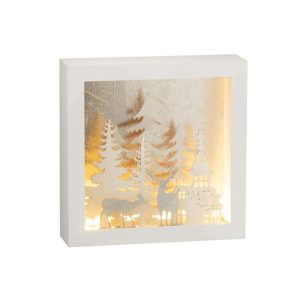 FRAME 3D LED WINTER PVC/GLASS SILVER