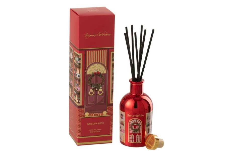 REED DIFFUSER SURPRISE WINDOW FRAGRANCE OIL CORAL RED/MULTICOLORED