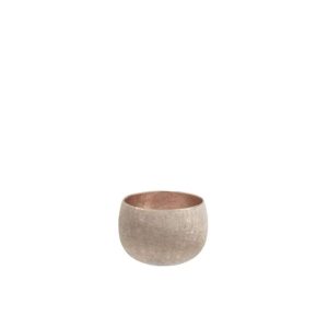 BOWL METAL LAQUER LIGHT PINK SMALL