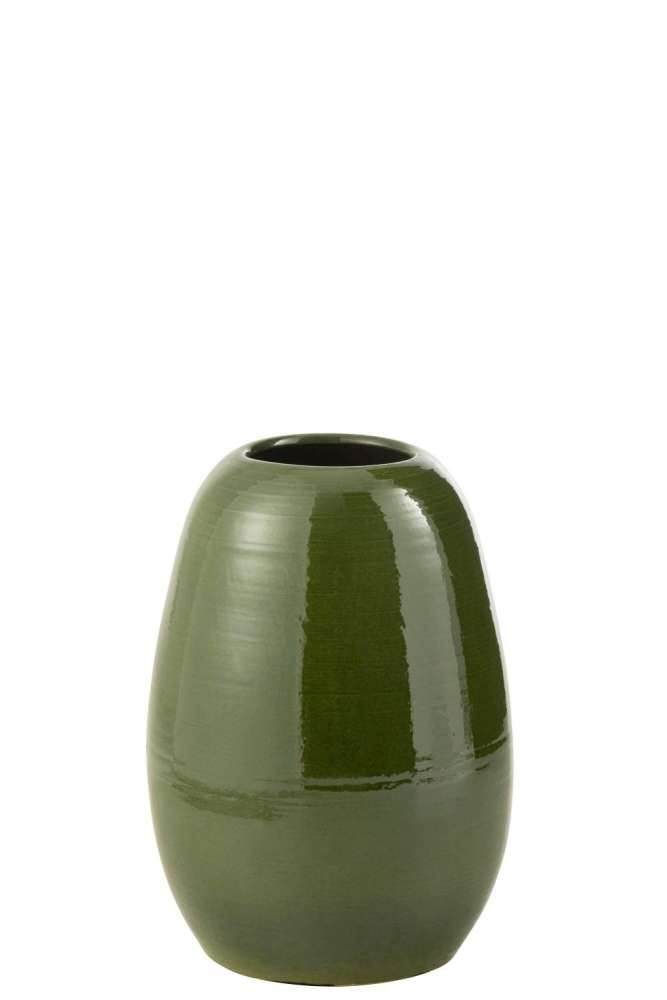 VASE LOLA PORCELAIN GREEN MEDIUM