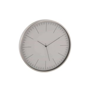 CLOCK GERBERT ALUMINIUM GREY