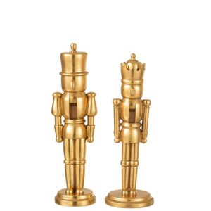 NUTCRACKER POLY GOLD MEDIUM ASSORTMENT OF 2