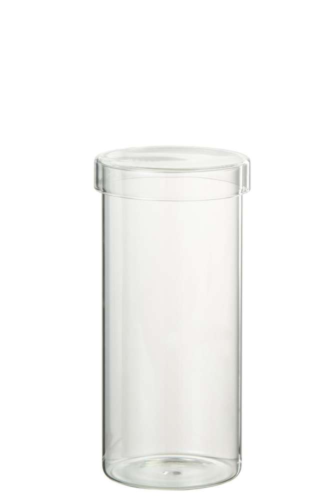 GLASS POT LISA GLASS TRANSPARENT LARGE