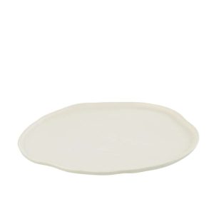 TRAY ROUND ALUMINIUM WHITE LARGE