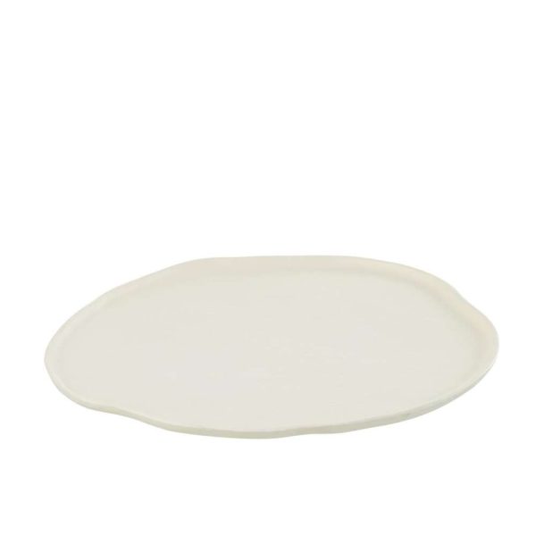 TRAY ROUND ALUMINIUM WHITE LARGE