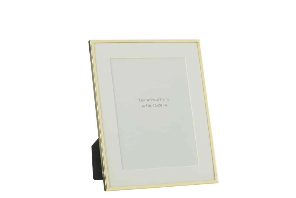 PHOTO FRAME PASSE PARTOUT FNE BORDER 15X20 METAL GOLD LARGE
