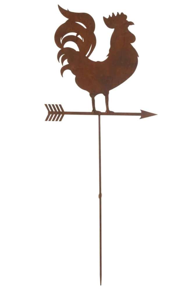 DECORATION GARDEN WEATHER VANE IRON RUST