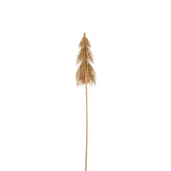 BRANCH PINE TREE GLITTER PLASTIC GOLD
