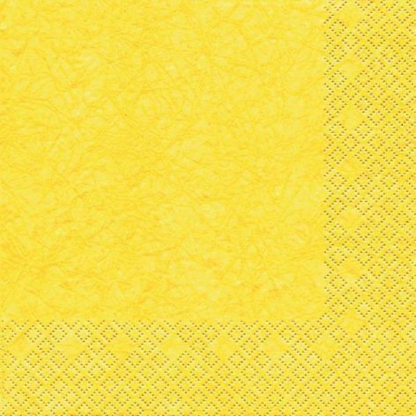 Serviett gul 25X25Cm