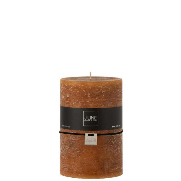 CYLINDER CANDLE  CARAMEL XL 95H