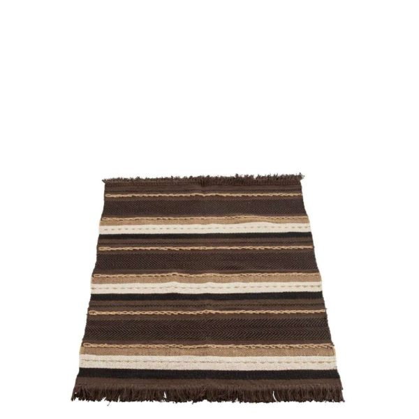 PLAID ETNIC COTTON BROWN/BLACK/BEIGE