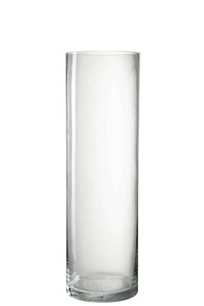 VASE CYLINDER ECA GLASS TRANSPARENT