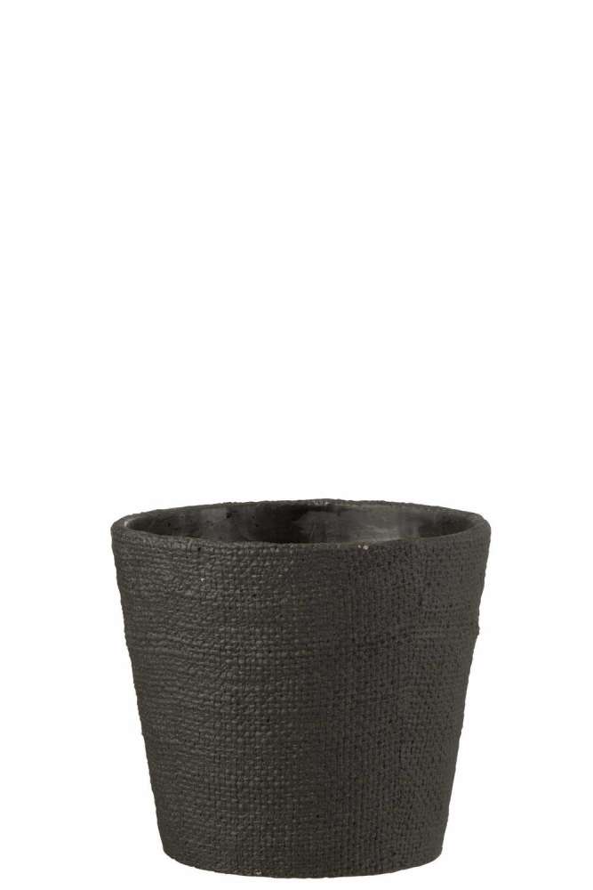 FLOWERPOT BAR CEMENT BLACK LARGE