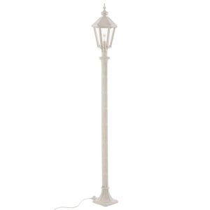 LANTERN POLE OUTDOOR CAST IRON WHITE