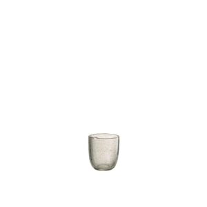 TEALIGHT HOLDER BUBBLES GLASS TRANSPARENT SMALL