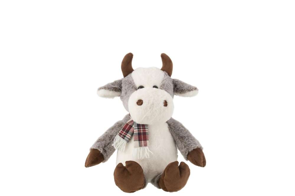 COW+SCARF PLUSH POLYESTER MIX LARGE