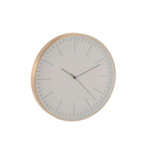 CLOCK GERBERT ALUMINIUM GOLD