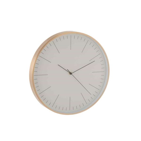 CLOCK GERBERT ALUMINIUM GOLD