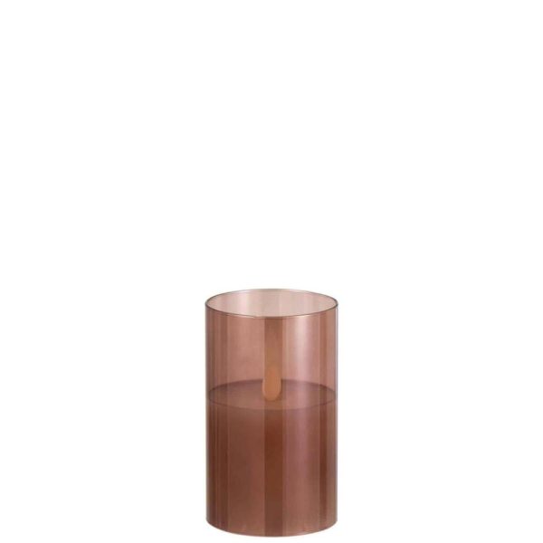 LEDLAMP SHINING GLASS BROWN SMALL