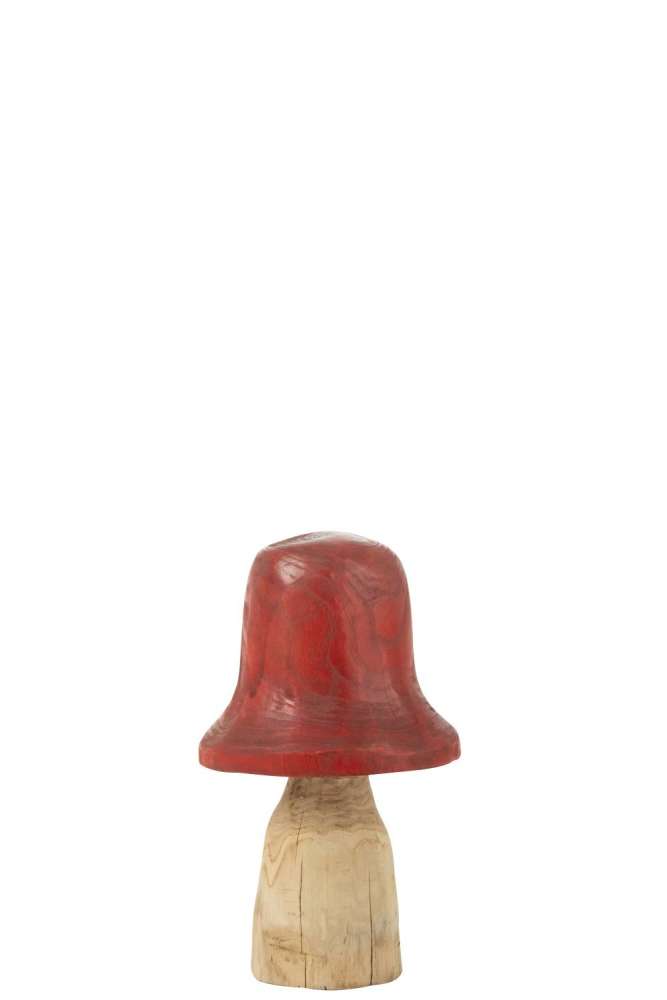 MUSHROOM BELL TOP RED/NATURAL MEDIUM