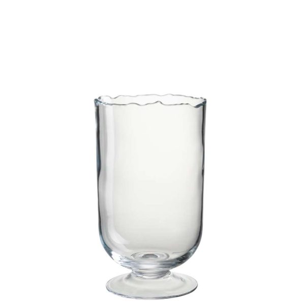 HURRICANE ON FOOT IRREGULAR BORDER GLASS TRANSPARENT SMALL