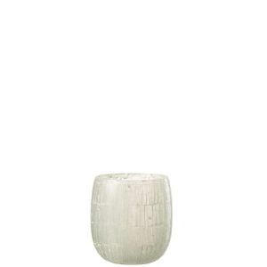 HURRICANE MOSAIC GLASS LIGHT GREY LARGE