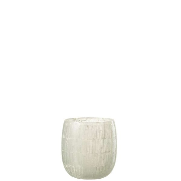 HURRICANE MOSAIC GLASS LIGHT GREY LARGE