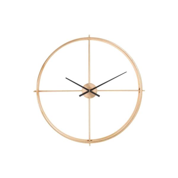 CLOCK ROUND METAL GOLD SMALL
