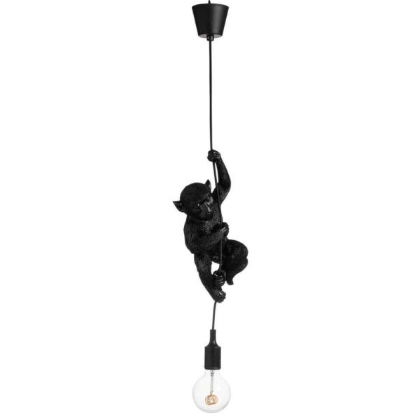 LAMP APE HANGING POLYRESIN BLACK