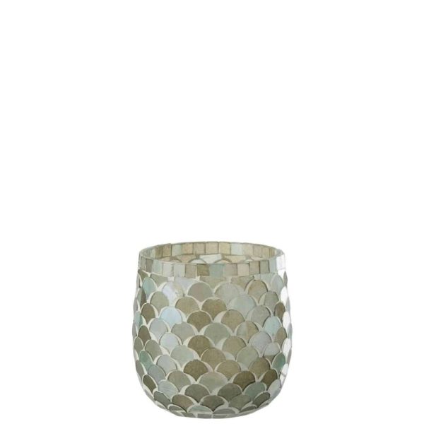HURRICANE MOSAIC GLASS AQUA MEDIUM