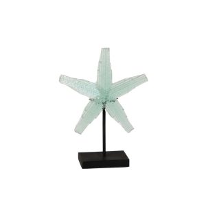 STARFISH ON FOOT RECYCLED GLASS TRANSPARANT LARGE