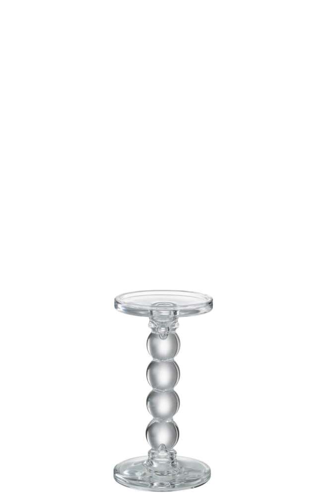 CANDLE HOLDER DROPS GLASS TRANSPARENT MEDIUM