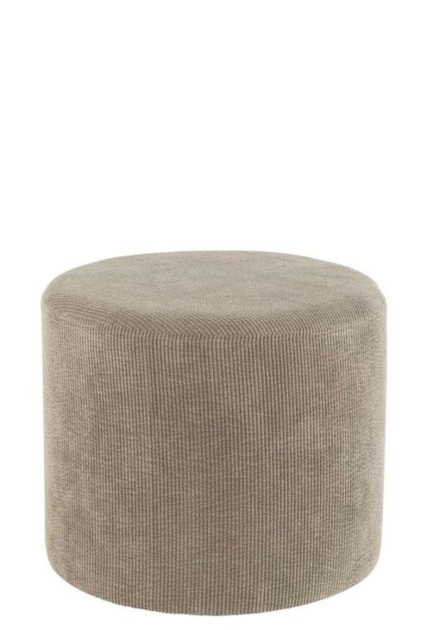 POUF CORDUROY VELVET GREY