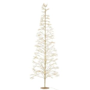 TREE 3000 LED METAL GOLD COLORED LARGE