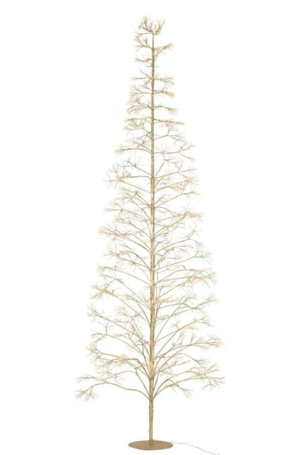 TREE 3000 LED METAL GOLD COLORED LARGE