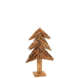 TREE PIECES TEAK WOOD NATURAL MEDIUM