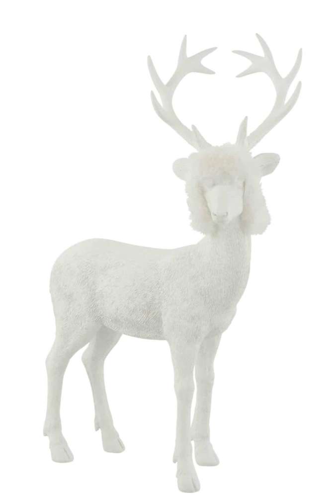 REINDEER POLY WHITE LARGE