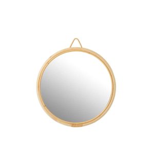 MIRROR ROUND WOOD/RATTAN NATURAL