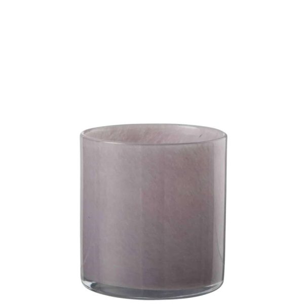 TEALIGHT HOLDER JADE LIGHT PURPLE MEDIUM