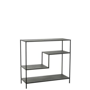 RACK 3 LEVELS METAL BLACK